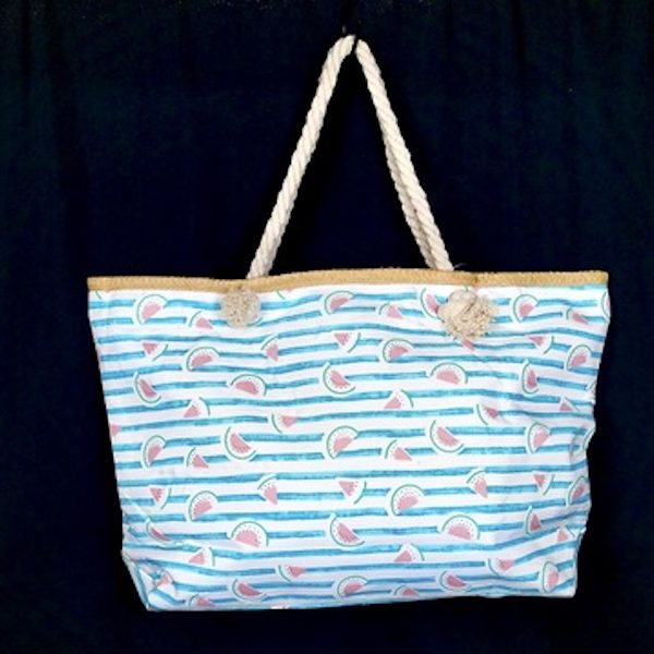 Strandtasche gestreift Strandtasche mit Streifen und Muster