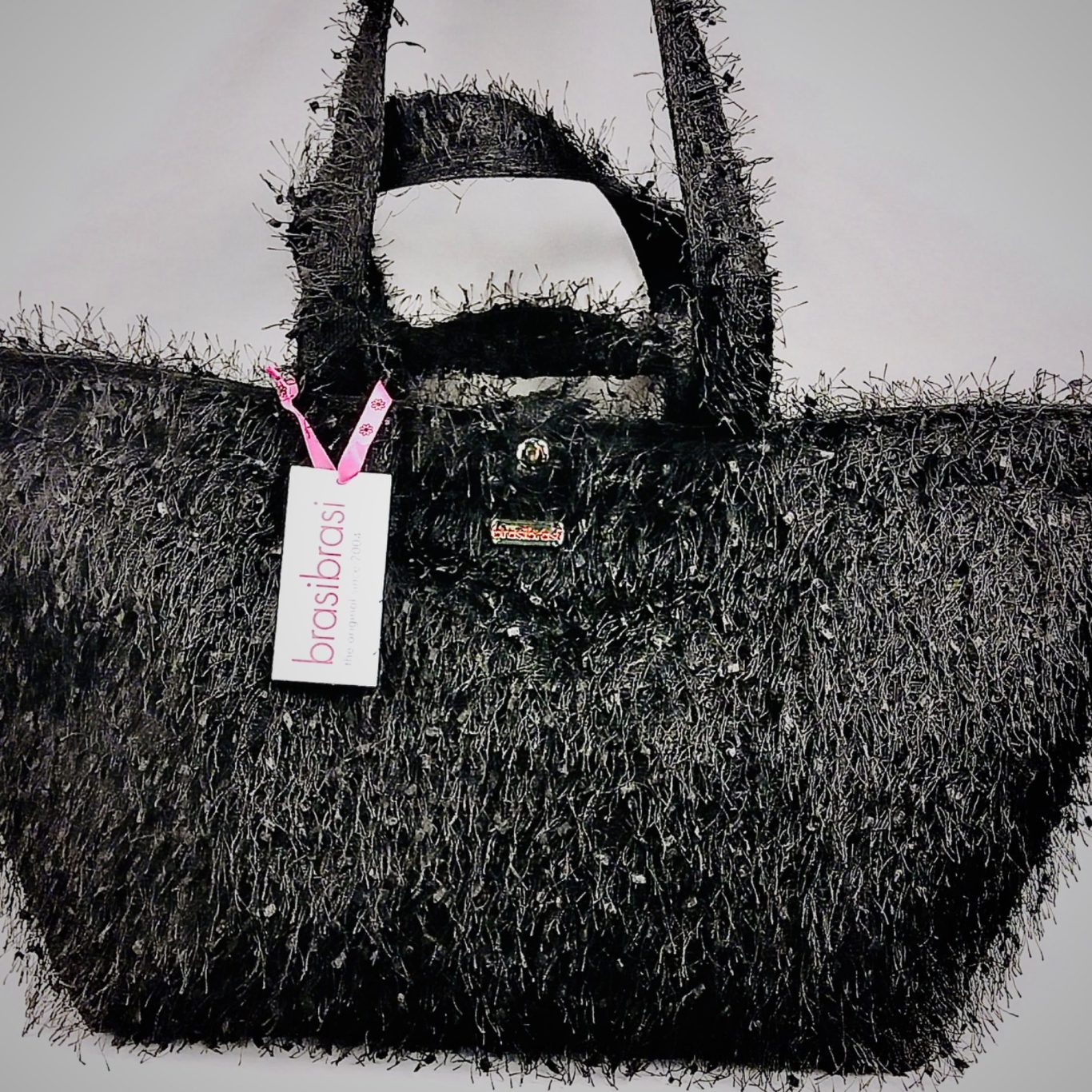 brasibrasi® Naturfaser-Handtasche Handtasche aus Naturfaser von brasibrasi® – nachhaltige Tasche mit Tragegriffen für Alltag und Shopping